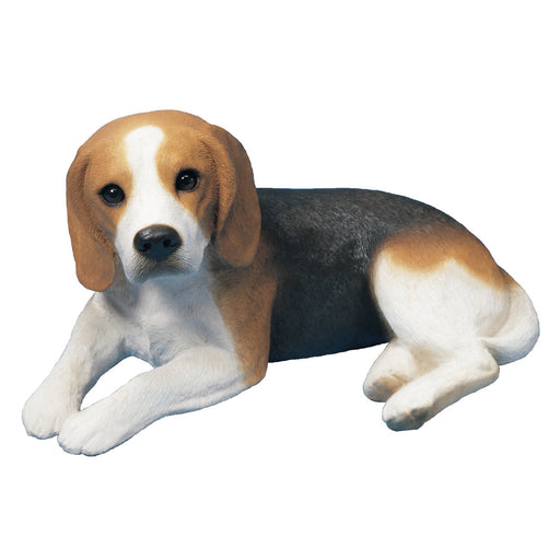 Sandicast Beagle Dog Statue, Lying
