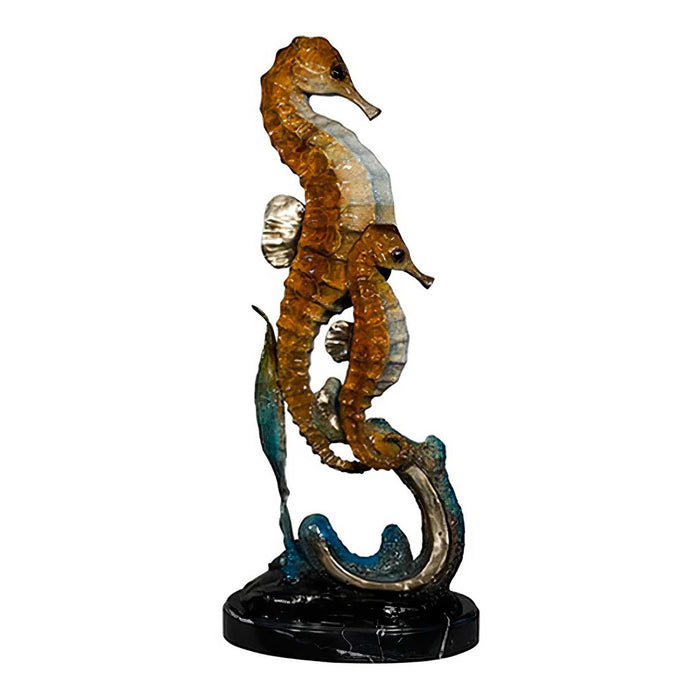 Seahorses Tabletop Sculpture-Bronze