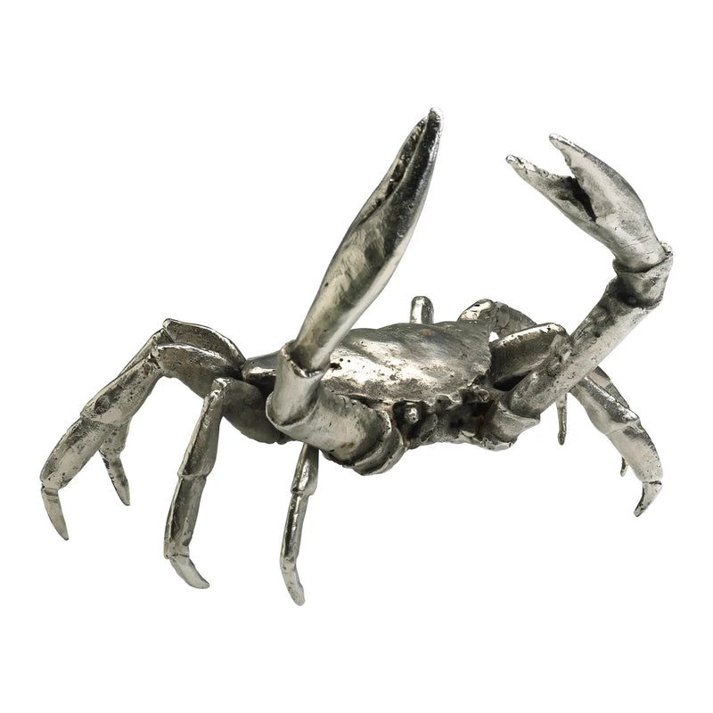 Silver Leaf Crab Sculpture