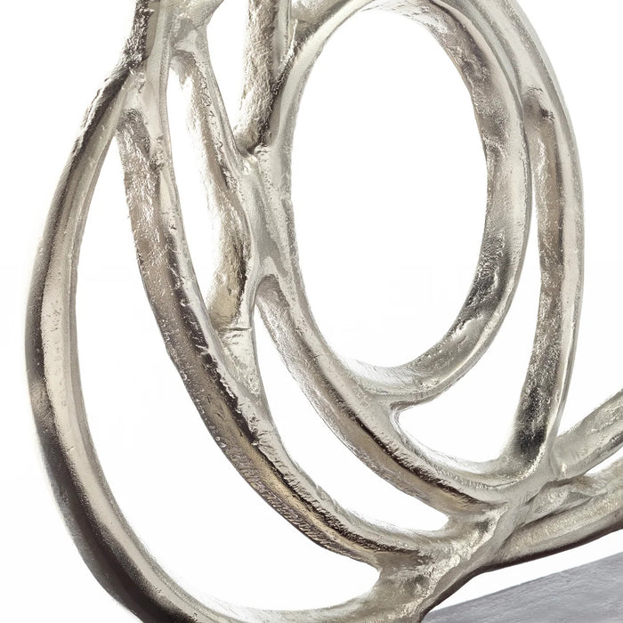 Silver Loops Tabletop Sculpture