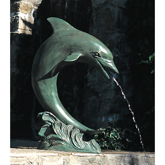 Single Dolphin Garden Fountain