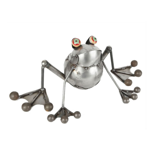 Sitting Metal Toad Sculpture by Yardbirds