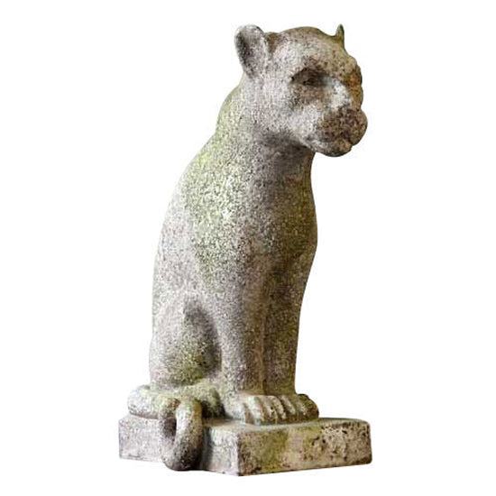 Sitting Panther Garden Statue