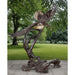 Soaring Bald Eagle Bronze Outdoor Statue