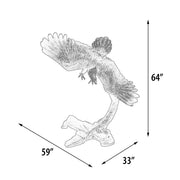 Soaring Eagle Bronze Sculpture Size Dimensions