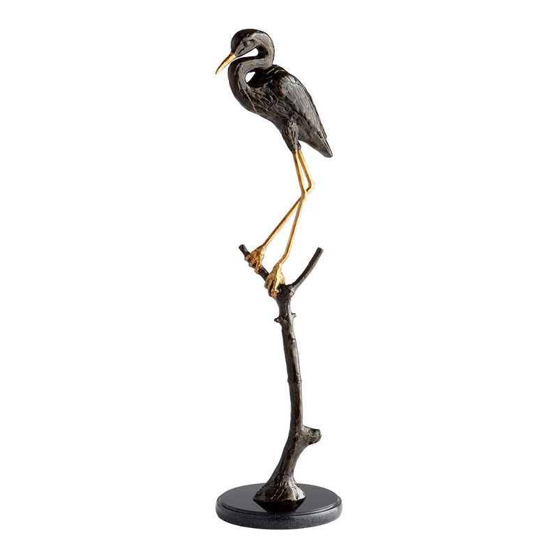 Solitude Egret Tabletop Sculpture