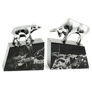 Stock Market Bull and Bear Bookends