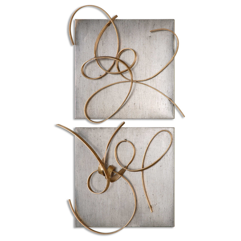 Supposition Metal Wall Art, Set of 2