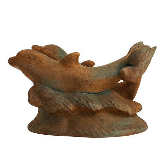 Swimming Dolphins Statue