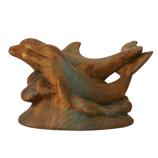 Swimming Dolphins Statue