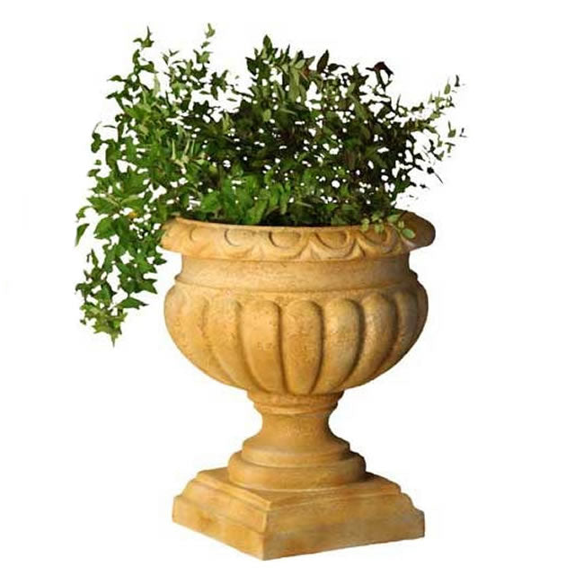 Tall Fluted Garden Urn