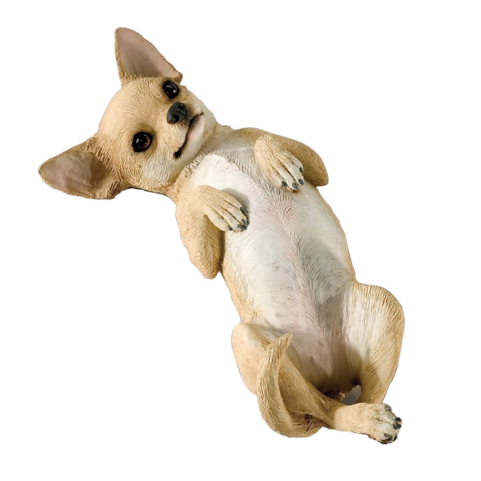 Sitting With Lead In Its Mouth Black And Tan Chihuahua Dog Statue Walkies Chihuahua Figurine Ornament - Foto 11
