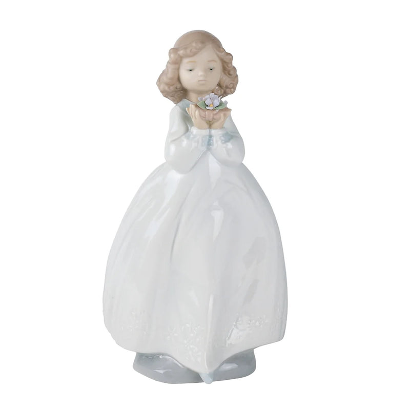 The Flower Girl Porcelain Figurine by NAO