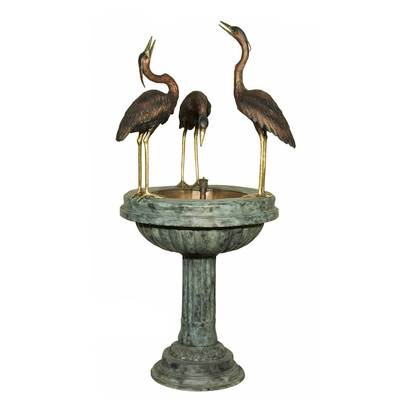 Three Cranes Bronze Fountain