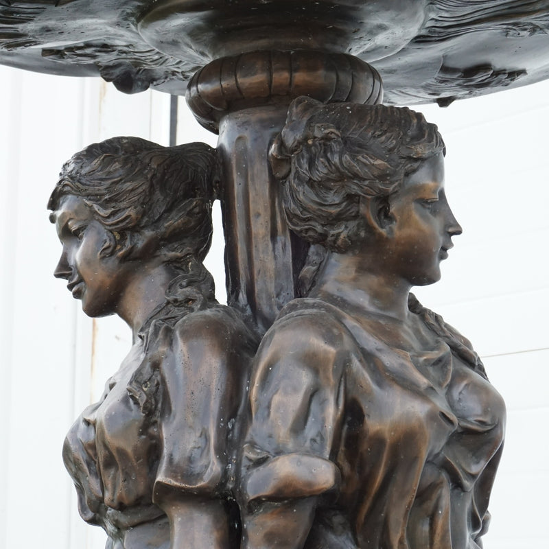 Three Ladies Bronze Fountain-Extra Large