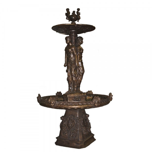 Three Ladies Bronze Fountain-Extra Large