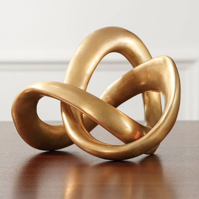Twisted Knot Sculpture Modern