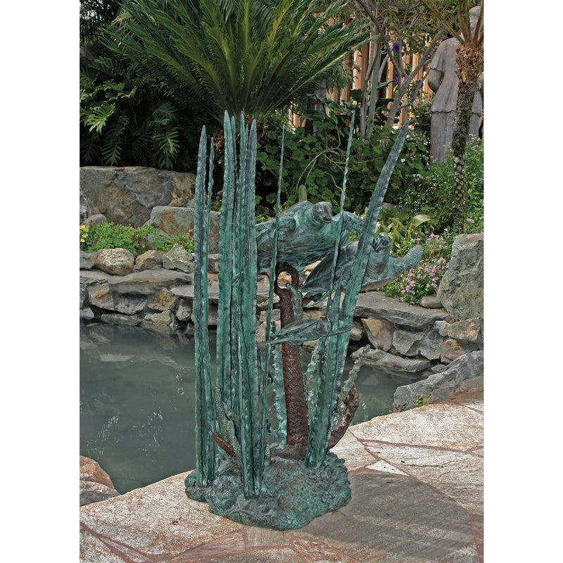 Undersea Turtles Garden Fountain