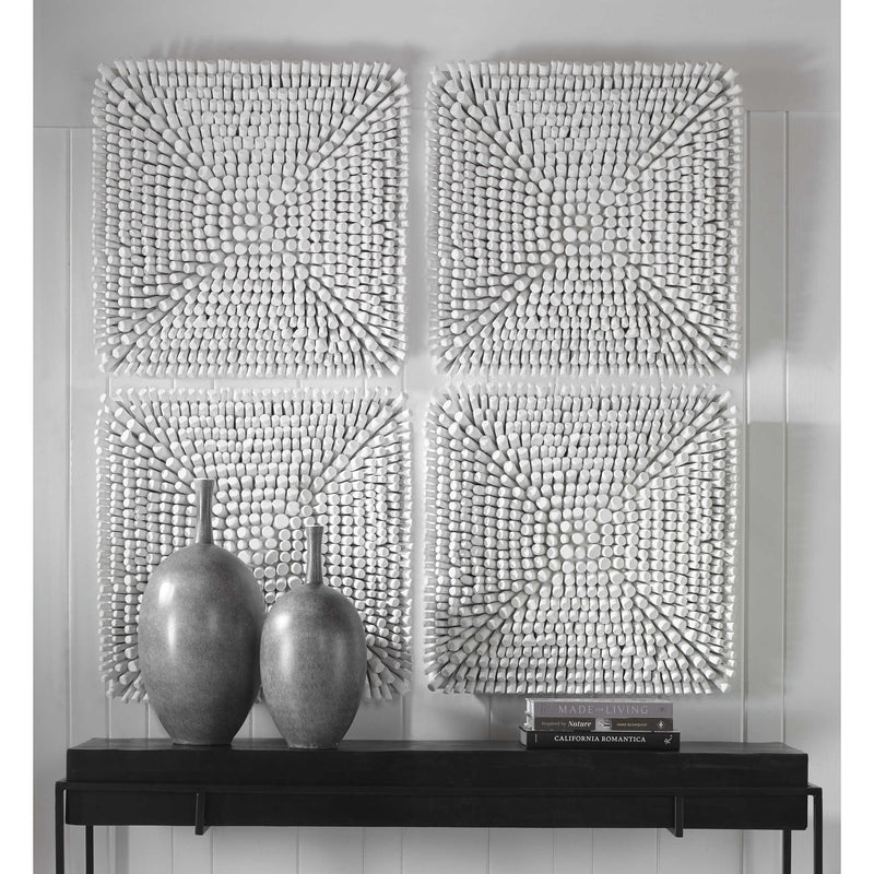 Cluster Composition Wood Wall Art Panel