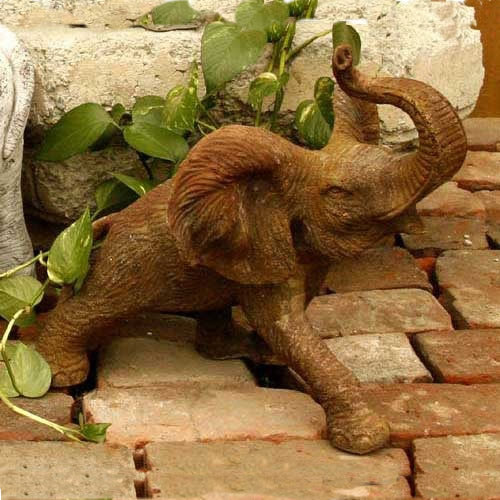 Wild Elephant Statue