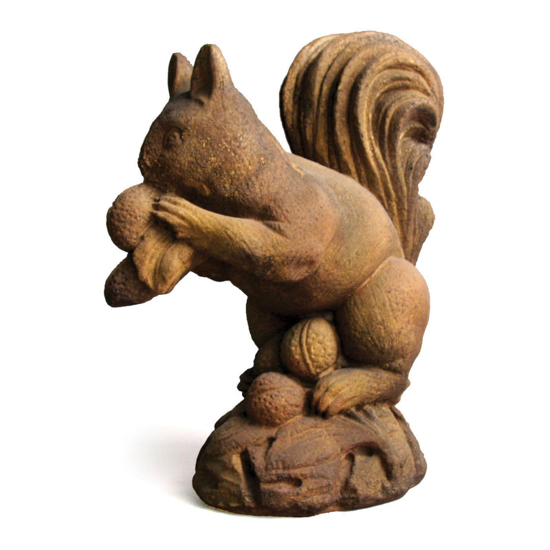 Munching Woodland Squirrel Statue