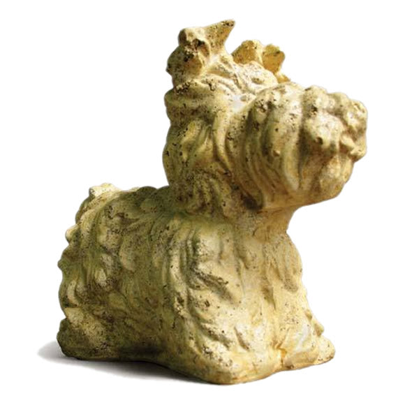 Yorkie Dog Garden Statue