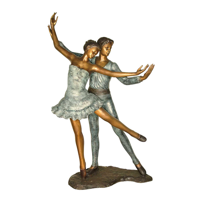 Young Couple Dancing Bronze Sculpture