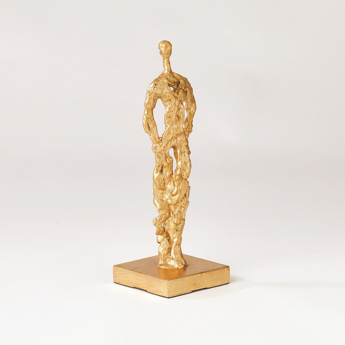 Abstract Gold Man Woman Sculpture 3