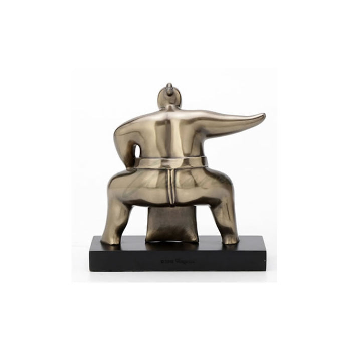 Abstract Squatting Sumo Wrestler Statue by Veronese Design