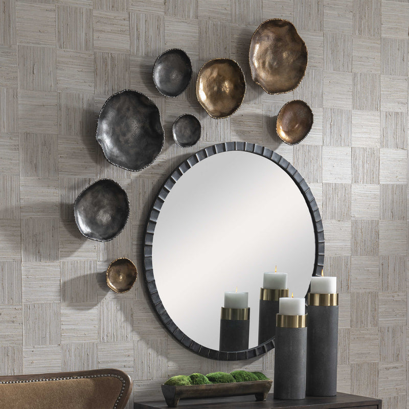 Eclectic Orbs Metal Wall Art Set