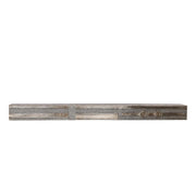 Abstract Block Floating Cabinet In Nickel
