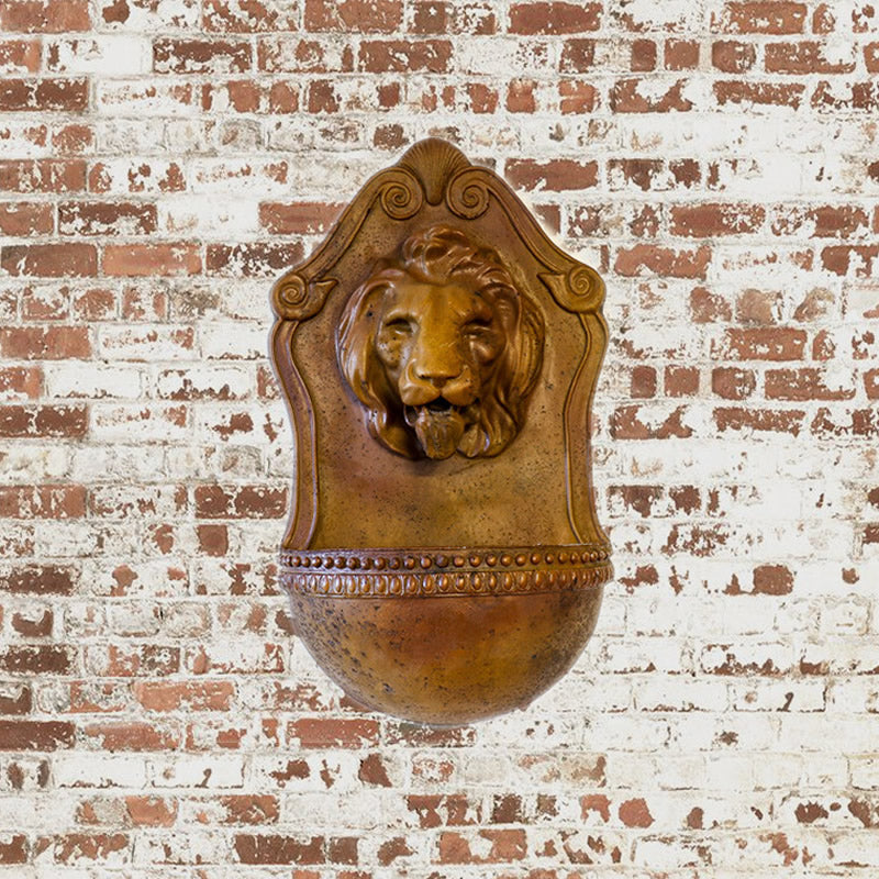 Aged Lion Wall Fountain