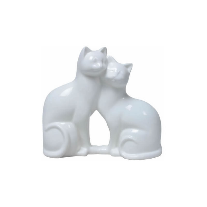 Alex and Precious Cat Couple Sculpture