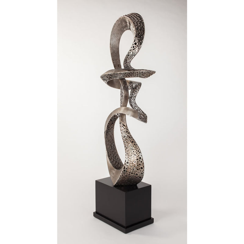Allure Modern Floor Sculpture by Artmax - Side View