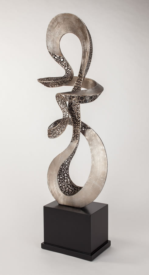 Allure Modern Floor Sculpture by Artmax - Back View