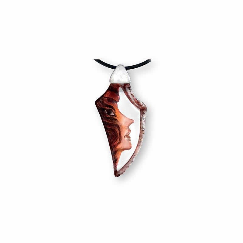 Amazona Crystal Necklace, Red by Mats Jonasson