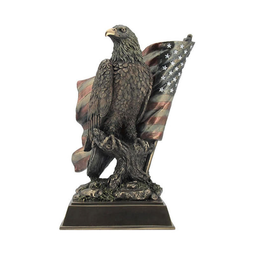 American Pride-Eagle with Flag Statue