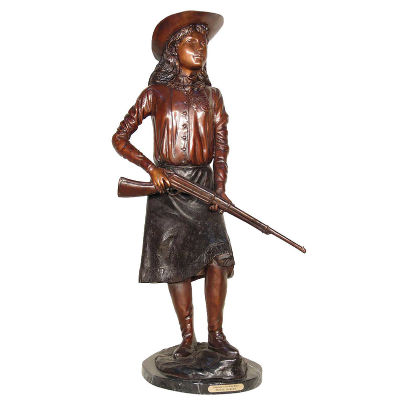 Annie Oakley Bronze Sculpture