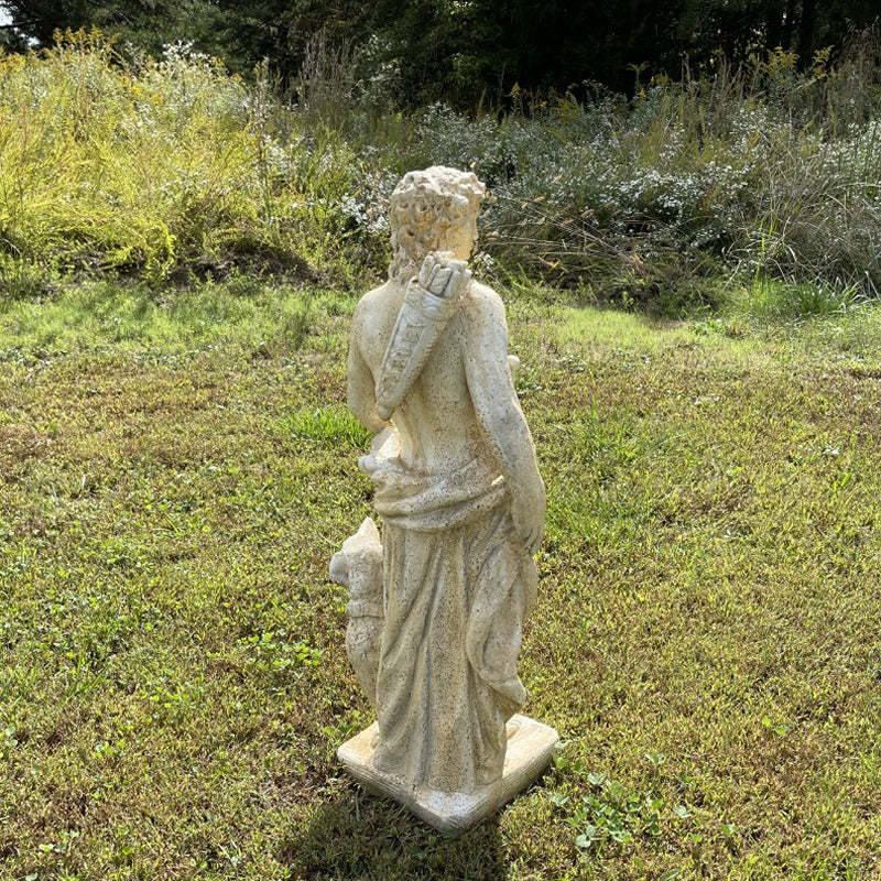 Apollo of the Hunt with Dog Garden Statue