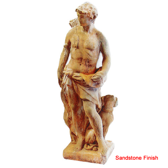 Apollo of the Hunt with Dog Garden Statue