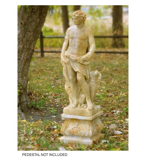 Apollo of the Hunt with Dog Garden Statue