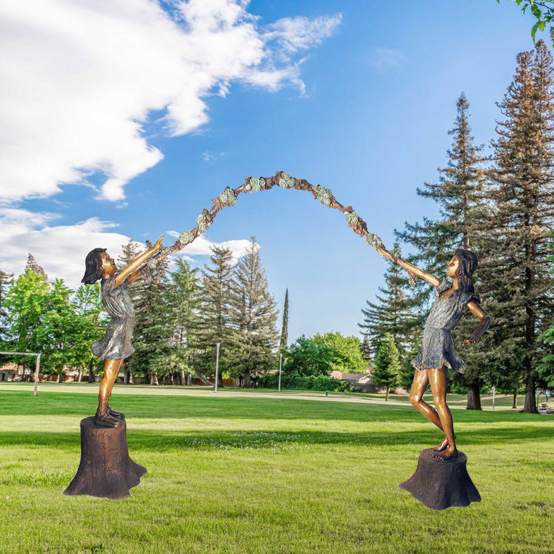 Arbor Girls Bronze Sculpture