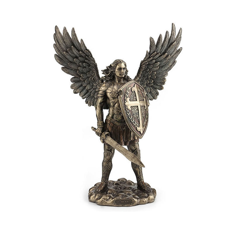 Archangel Saint Michael With Sword/Shield Statue — AllSculptures