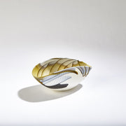 Art Glass Bowls Amber Blue 11