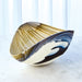 Art Glass Bowls Amber Blue 5