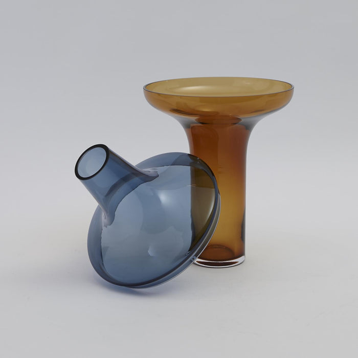 Art Glass Cobalt Vase 10