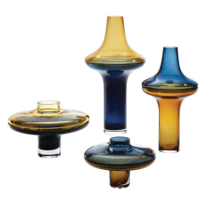 Art Glass Cobalt Vase 8