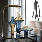 Art Glass Cobalt Vase Display