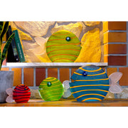 Art Glass Fish Sculptures By Borowski