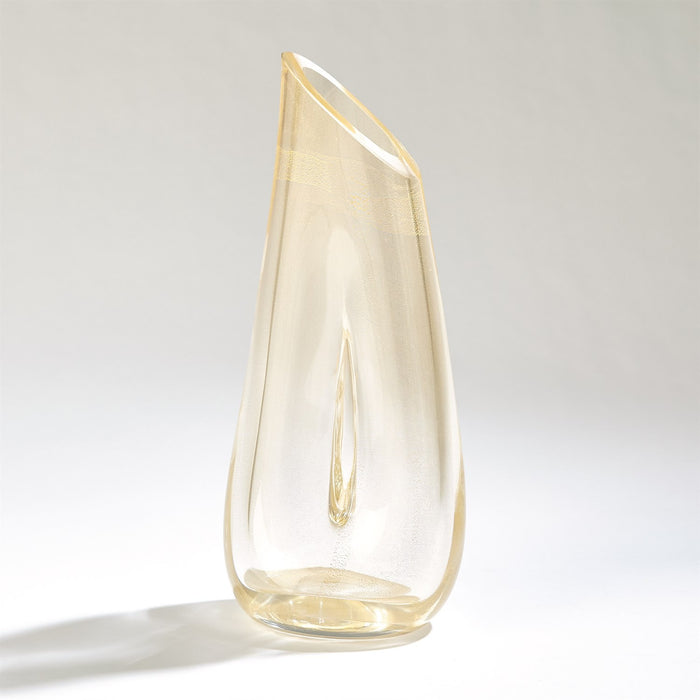 Art Glass Golden Vase 3